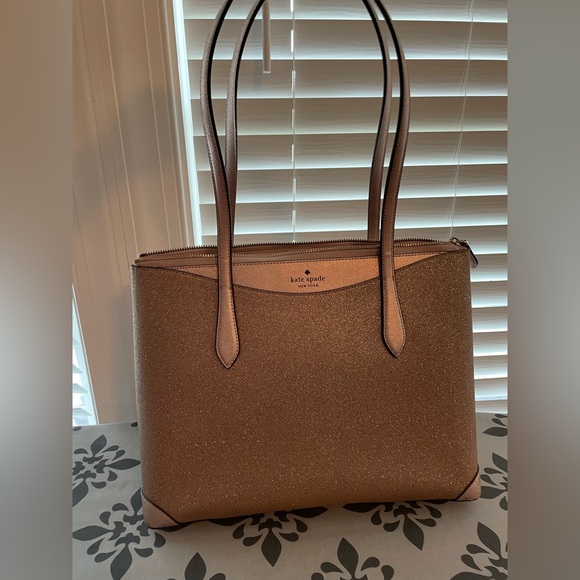 Pink glitter Kate Spade handbag - Picture 1 of 7